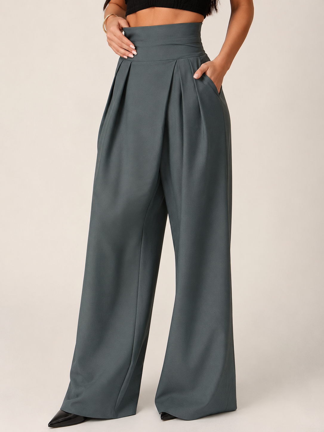 Pantalón Verona — Corte Amplio con Caída Fluida y Elegante