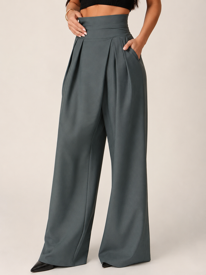 Pantalón Verona — Corte Amplio con Caída Fluida y Elegante