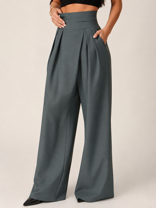 Pantalón Verona — Corte Amplio con Caída Fluida y Elegante