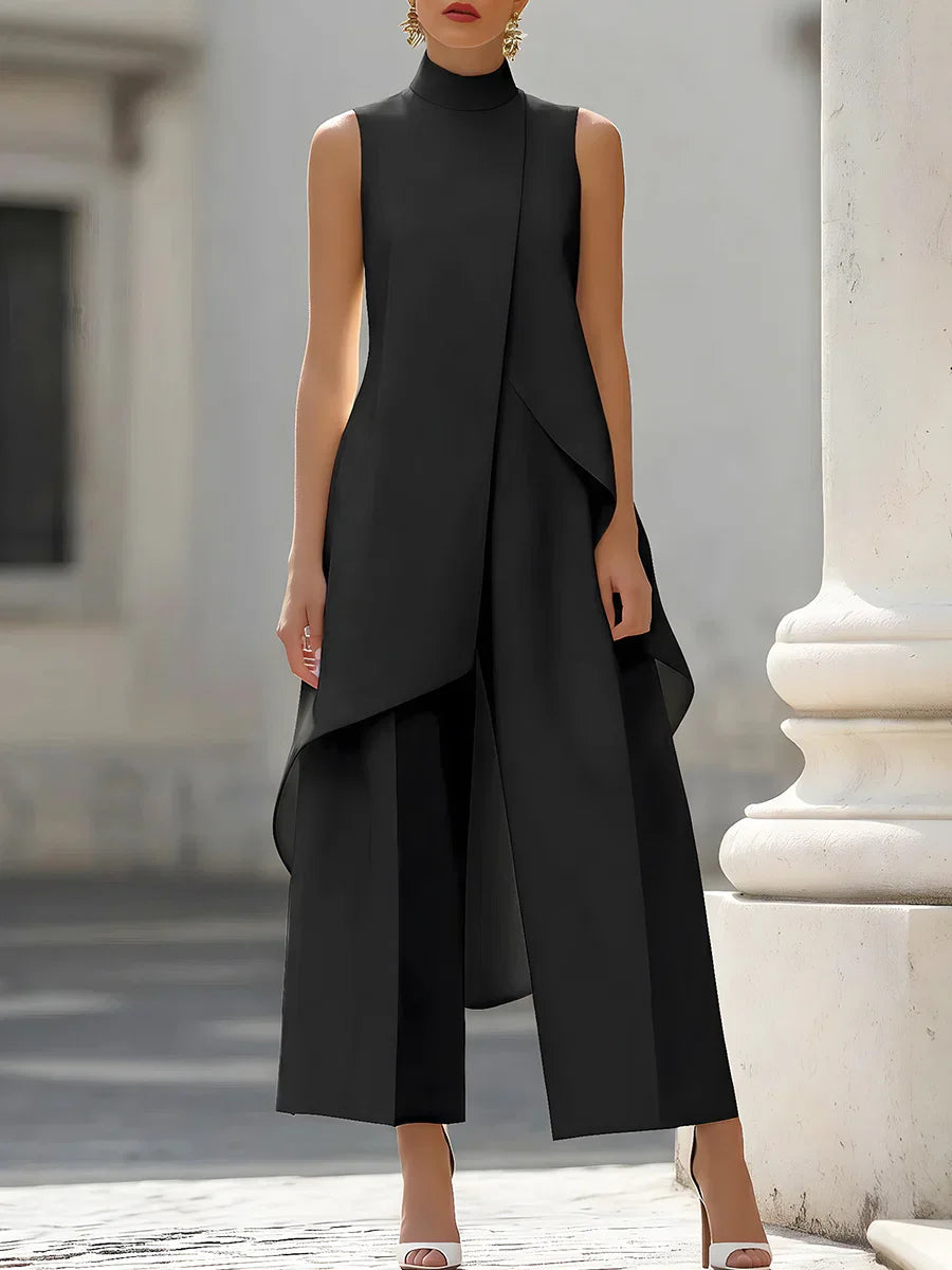 Mono Vittoria — Sin Mangas, Cuello Alto y Pierna Ancha