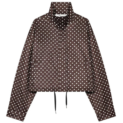 Chaqueta Dot Chic — Bomber Holgada de Entretiempo con Diseño Clásico