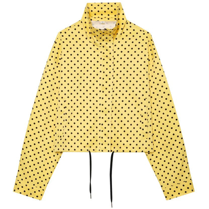 Chaqueta Dot Chic — Bomber Holgada de Entretiempo con Diseño Clásico