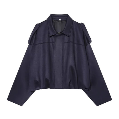 Chaqueta Bianca — Bomber Oversized de Ante con Acolchado Urban
