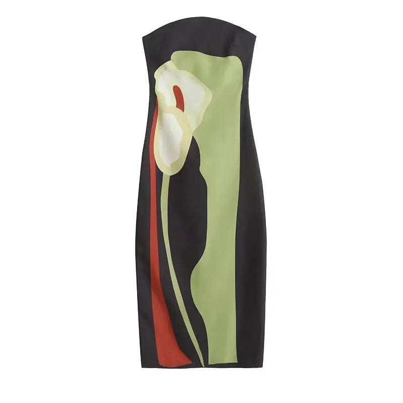 Vestido Valeria — Largo Estampado para Eventos