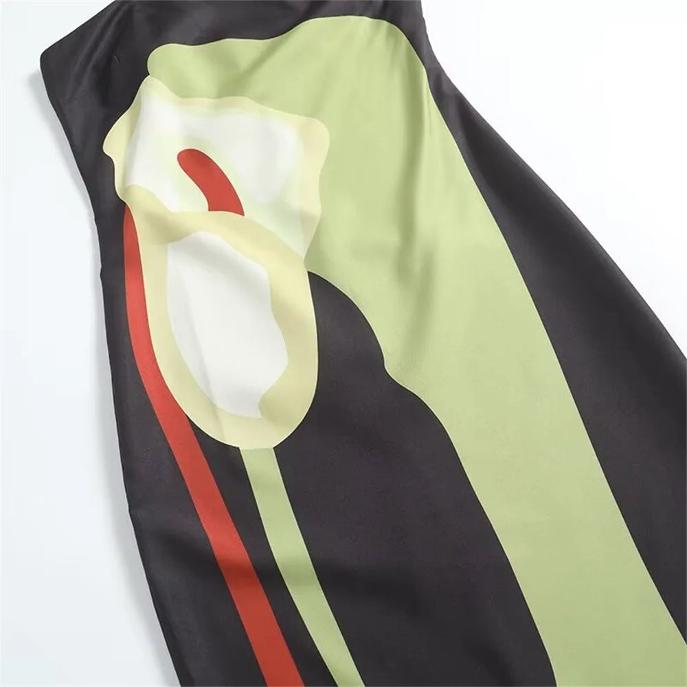Vestido Valeria — Largo Estampado para Eventos