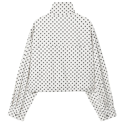 Chaqueta Dot Chic — Bomber Holgada de Entretiempo con Diseño Clásico