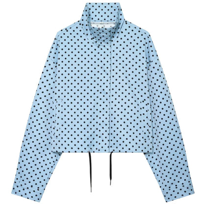 Chaqueta Dot Chic — Bomber Holgada de Entretiempo con Diseño Clásico